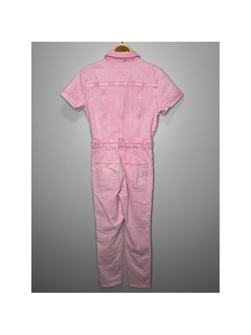 Good American Fit for success pink denim jumpsuit - Picture 9 of 11